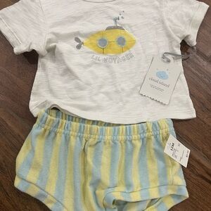Cloud Island Lil Voyager Set in Yellow and Blue